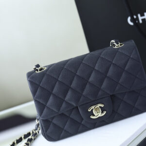 Túi Chanel 18B Gray Caviar Rectangular Mini Classic Flap Bag