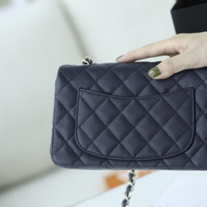 Túi Chanel 18B Gray Caviar Rectangular Mini Classic Flap Bag