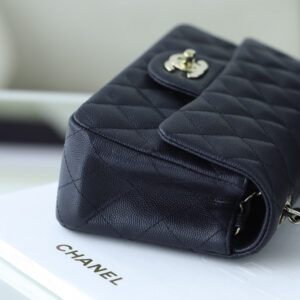 Túi Chanel 18B Gray Caviar Rectangular Mini Classic Flap Bag