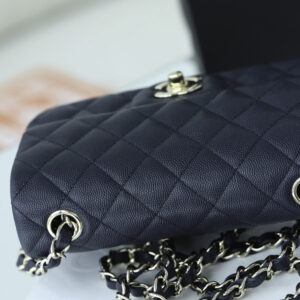 Túi Chanel 18B Gray Caviar Rectangular Mini Classic Flap Bag