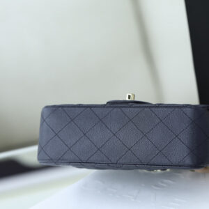 Túi Chanel 18B Gray Caviar Rectangular Mini Classic Flap Bag