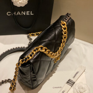 Túi Chanel 19 Flap Shoulder Bag Black Leather