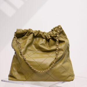 Túi Chanel 22 Handbag Crumpled Calfskin Yellow