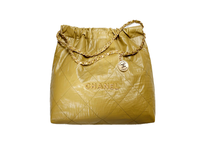 Túi Chanel 22 Handbag Crumpled Calfskin Yellow