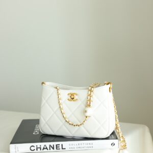 Túi Chanel 23A Hobo Bag White Lambskin Best Quality
