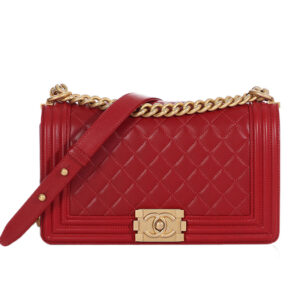 Túi Chanel Boy Large Caviar Red Best Quality