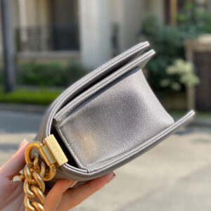 Túi Chanel Boy Mini Caviar Gray Best Quality