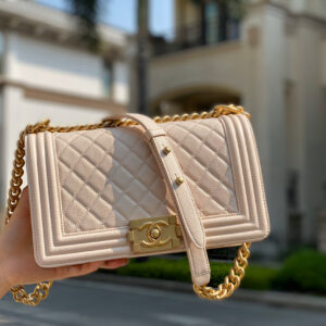 Túi Chanel Boy Small Caviar Nude Best Quality