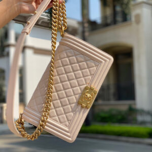 Túi Chanel Boy Small Caviar Nude Best Quality