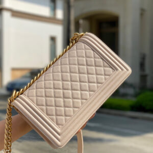 Túi Chanel Boy Small Caviar Nude Best Quality