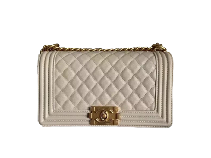 Túi Chanel Boy Small Caviar Nude Best Quality