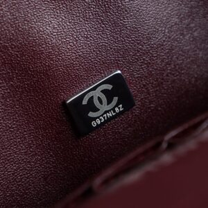 Túi Chanel Classic Flap Bag Medium Black Silver Lambskin Calfskin (14.5x23x6)