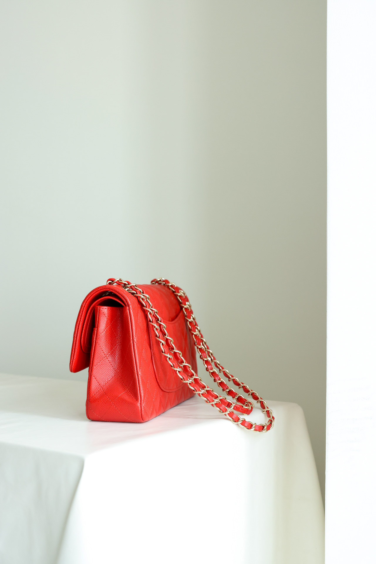 Túi Chanel Classic Flap Red Bag Medium 