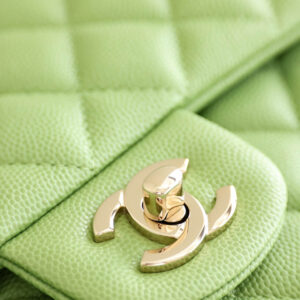 Túi Chanel Classic Small Double Flap Bag Light Green Caviar Light Gold Hardware