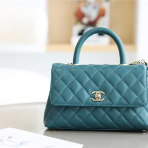 Túi Chanel Coco Bag Quilted Caviar With Lizard Green