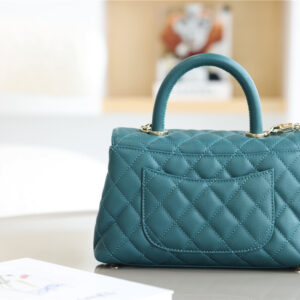 Túi Chanel Coco Bag Quilted Caviar With Lizard Green