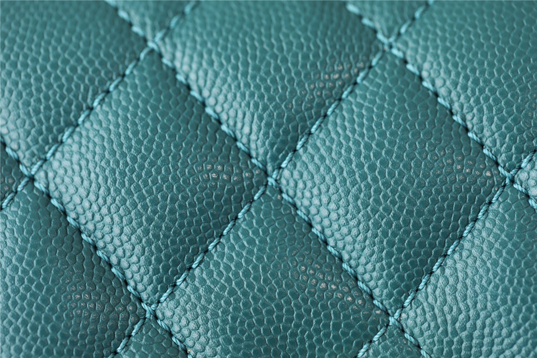 Túi Chanel Coco Bag Quilted Caviar With Lizard Green