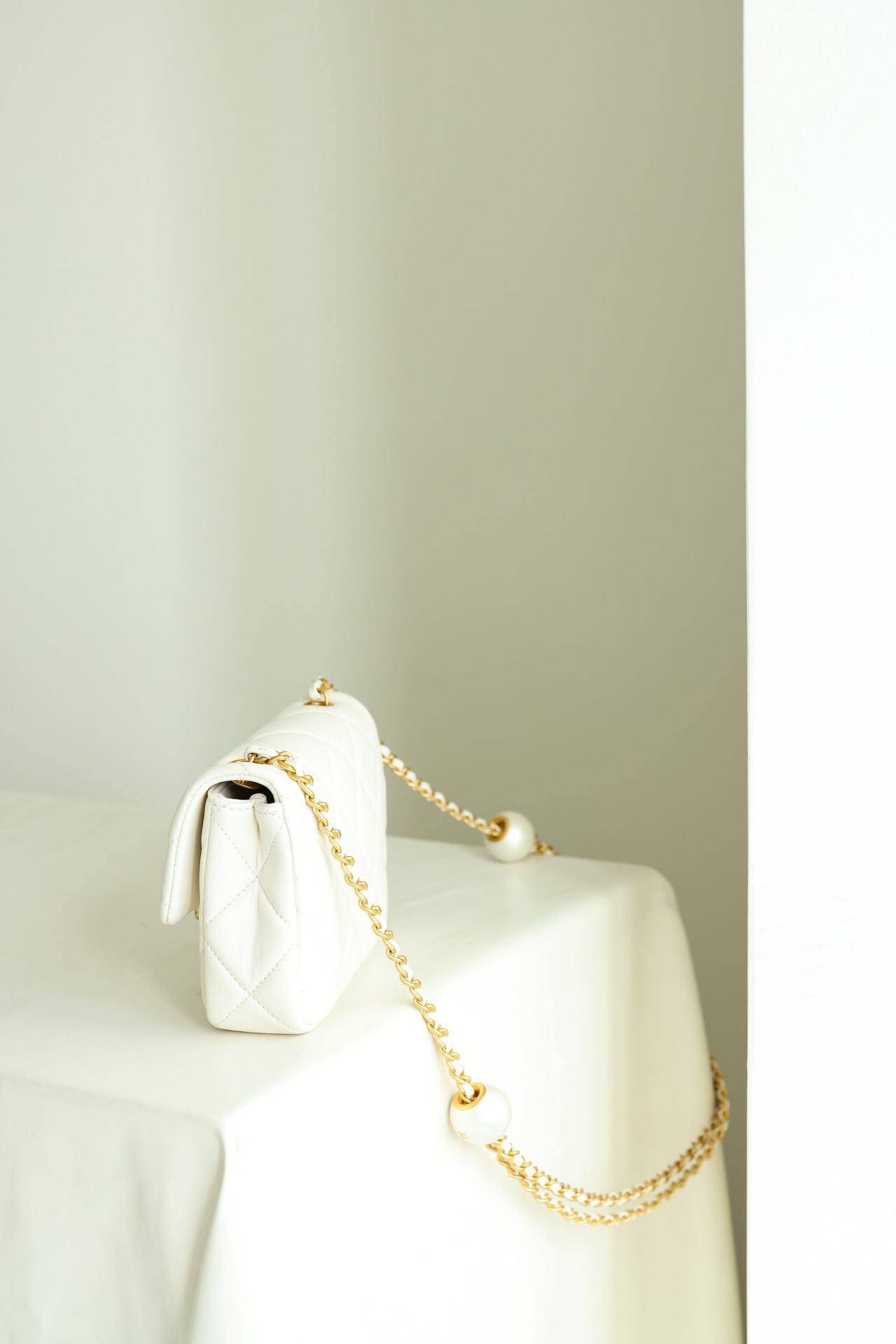 Túi Chanel Flap Bag Mini Caviar White