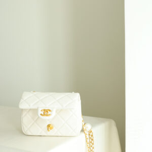 Túi Chanel Flap Bag Mini Caviar White