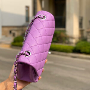 Túi Chanel Lambskin Quilted Mini Rectangular Flap Bag Purple