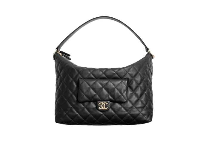 Túi Chanel Matelasse Lambskin Shoulder Bag Black Gold Metal Fittings