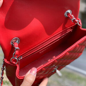 Túi Chanel Mini Classic Lambskin Rectangular Single Flap Red