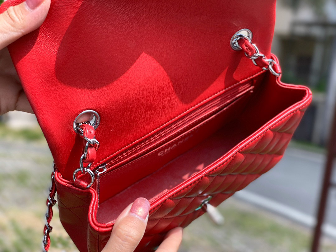 Túi Chanel Mini Classic Lambskin Rectangular Single Flap Red