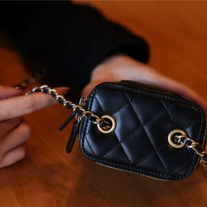 Túi Chanel Small Classic Box On Chain Lambskin Black
