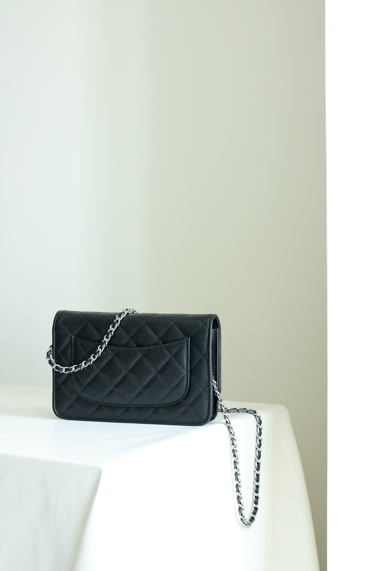 Túi Chanel WOC wallet on chain Katun Bag Black