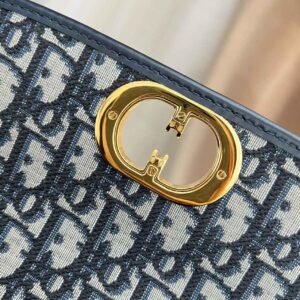 Túi Dior 30 Montaigne Avenue Blue Oblique Jacquard Best Quality