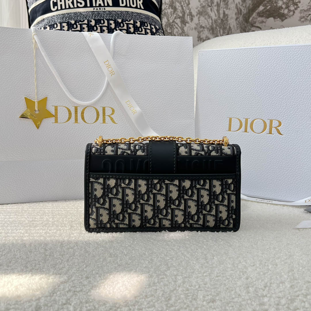 Túi Dior 30 Montaigne Bag Blue Medium Oblique Jacquard Best Quality