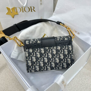 Túi Dior 30 Montaigne Bag Blue Mini Oblique Jacquard Best Quality