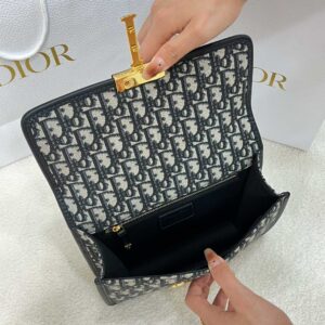 Túi Dior 30 Montaigne Bag Blue Oblique Jacquard Best Quality