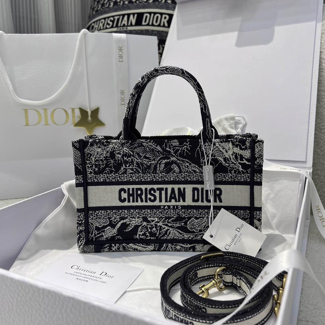 Túi Dior Book Tote Mini Dior Book Tote With Strap Navy