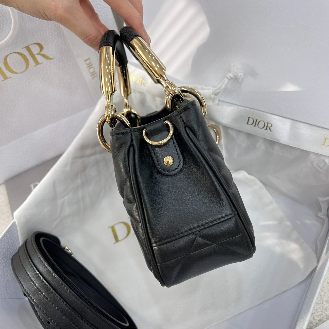 Túi Dior Lady Mini Black Leather Bag