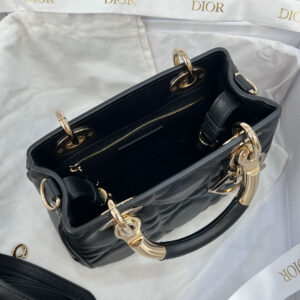 Túi Dior Lady Mini Black Leather Bag