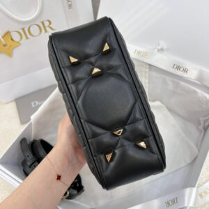 Túi Dior Lady Mini Black Leather Bag