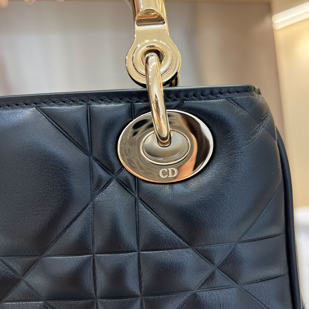 Túi Dior Lady Mini Black Leather Bag