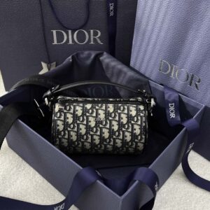 Túi Dior Mini Roller Messenger Bag Beige Dior Grained