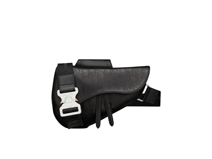 Túi Dior Saddle Bag Black Oblique Galaxy