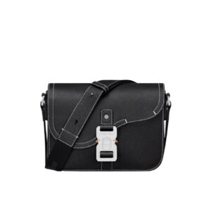 Túi Dior Saddle Messenger Bag Black Grained Calfskin
