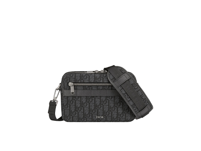 Túi Dior Safari Messenger Oblique Jacquard Black