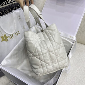 Túi Dior Toujours Bag Powder White Macrocannage Calfskin