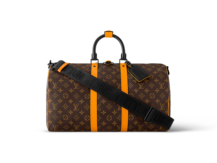 Túi Keepall Bandoulière 45 Monogram Macassar Coated Canvas Radiant Sun (45 x 27 x 20 cm)