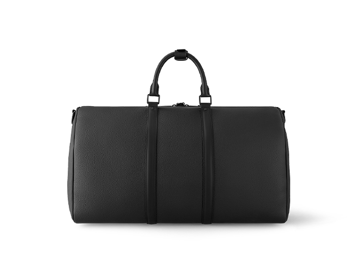 Túi Keepall Bandoulière 50 LV Aerogram Black (50 x 29 x 23 cm)