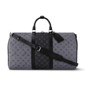 Túi Keepall Bandoulière 50 Monogram Eclipse Canvas and Monogram Eclipse Reverse (50 x 29 x 23 cm)