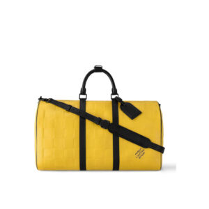 Túi Louis Vuitton Keepall Bandoulière 50 Damier Scuba Yellow