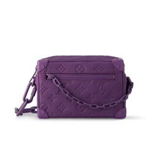 Túi Louis Vuitton Mini Soft Trunk Taurillon Monogram Purple Night