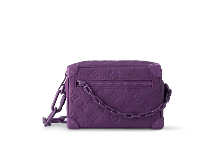 Túi Louis Vuitton Mini Soft Trunk Taurillon Monogram Purple Night