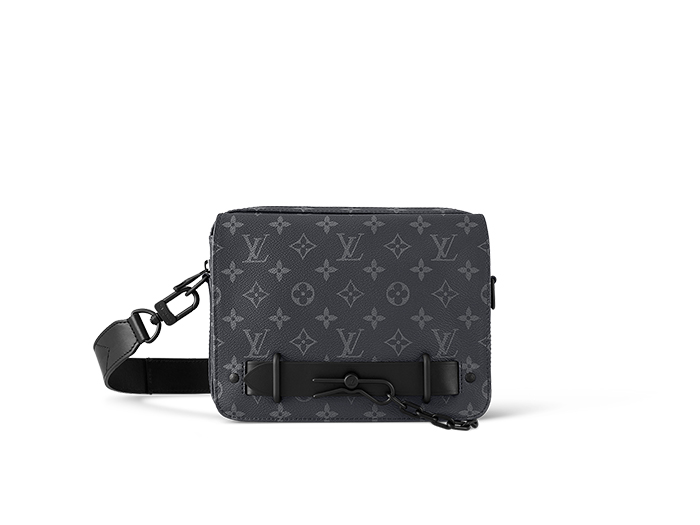 Túi Louis Vuitton Steamer Messenger Monogram Eclipse Coated Canvas